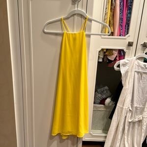 Show Me Your Mumu yellow gold mini dress